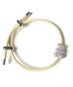 Pulseira Ursinho Cravejado amarelo