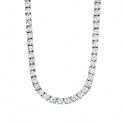 Colar Riviera 42cm 4garras Rdio Branco