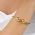 Pulseira Bracelete Esfera Gold Organic