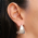 Brinco Meio Argola Lisa Silver Organic